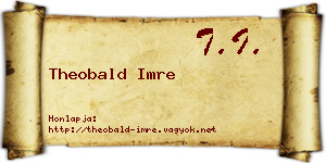 Theobald Imre névjegykártya